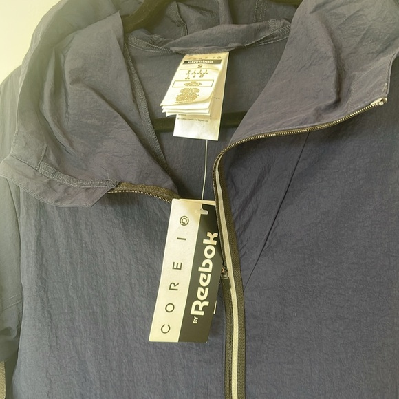 NWT Core I by Reebok Navy Windbreaker Size S - Picture 3 of 6